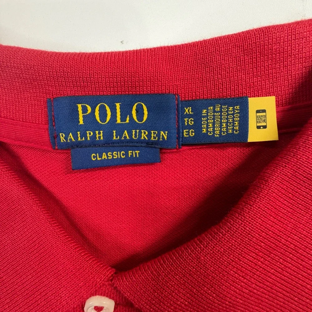 Polo Ralph Lauren Polo Men XL Red Big Pony Classic Fit Short Sleeve NWT